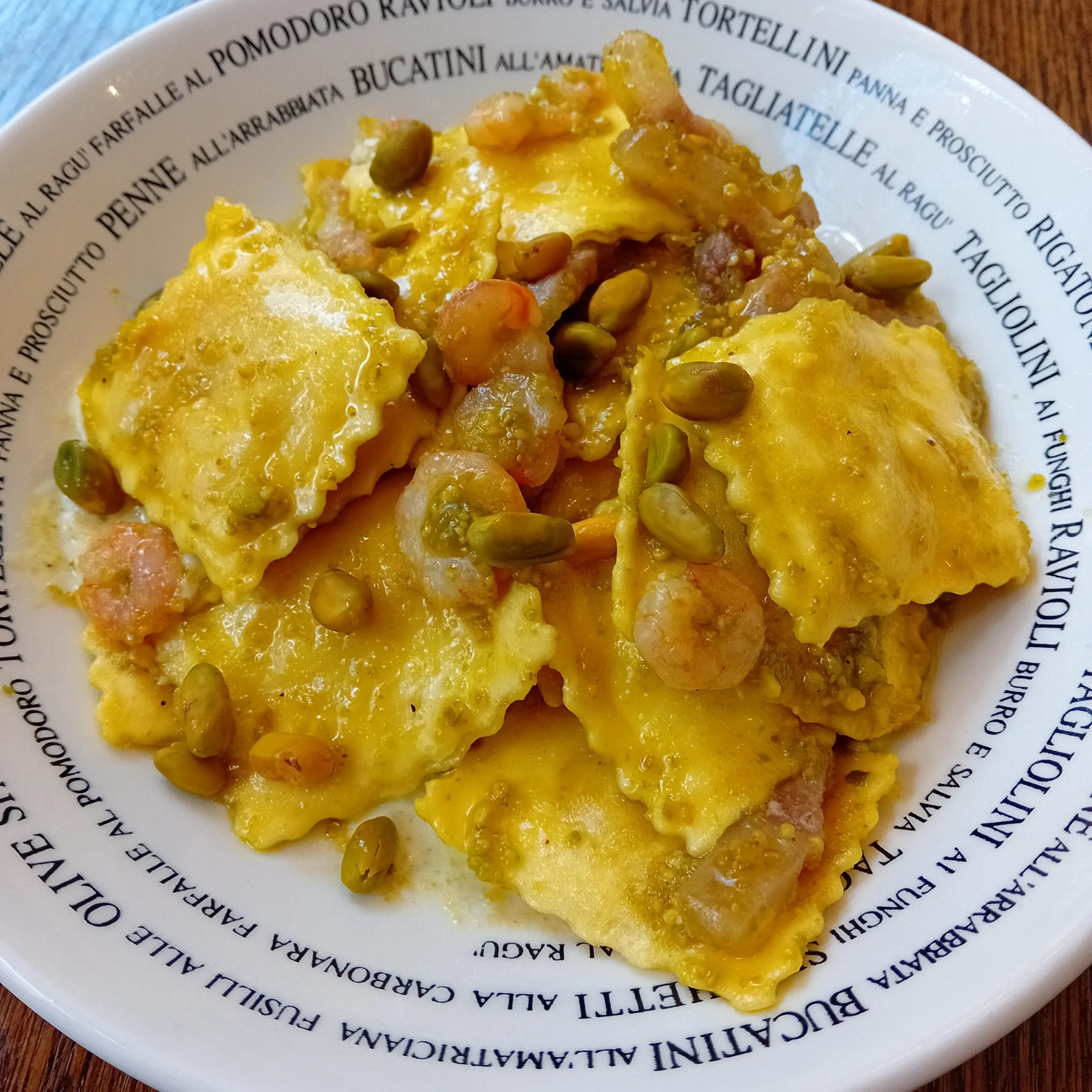 Assiette de raviolis